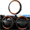 Car Steering Wheel Cover, Carbon Fiber Leather Vehicle Steering Wheel Protector, Sport Style and Anti-Slip Auto Interior Accessories, 15 Inch Univ...