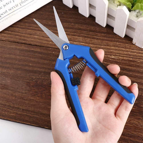 2Pack 6.5 Inch Garden Scissors Pruning Shears Trimming Scissors Gardening Hand Pruner Straight Tip Blades...