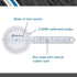 BodyMed 6 Inch Medical Spinal Goniometer Measurer – 360° ISOM Calibrated Scales – Physical Therapy Rehab & Recovery Essential Orthopedic Angle Pro...