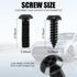 LivTee Anti Theft License Plate Screws Kits for Securing Frames and Covers, M6 (1/4") Tamper Proof Screws, Fastener Nut, Caps Cover for Front Rear...