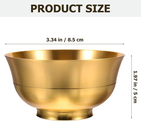 ARTIBETTER Home Decor Feng Shui Treasure Basin Decorative Wealth Bowl Statue Wealth Porsperity Figurine Money Bowl Offering Cup Blessing Ornament ...