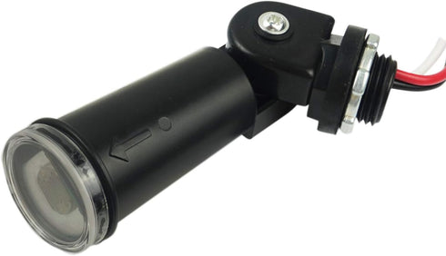 AC 120V Outdoor Sensor Photoelectric Switch, Dusk to Dawn Photocell Switch, Hard-Wired Post Eye Light Control with Photocell Light Sensor and Swiv...