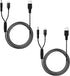 for Bousnic Dog Shock Collar Collar Charger Replacement, MEROM Power Cable Compatible with Bousnic Dog Shock Collar RS2 and RS2B, 2-in-1 DC Chargi...