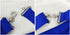 Masonic Master Mason Blue Lodge Apron White Cloth Blue Grosgrain Ribbon Border...