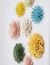 SEINHIJO Ceramic Flower Wall Decor 3D Wall Art Sculpture Modern Arts Gifts Yellow 5.1inch...