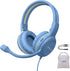 SIMOLIO Kids Headphones Wired with Microphone for Virtual School & Gaming, Safe Volume Cord Headphone with Flexible Rotatable Mic for Boys, Teens,...