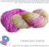 Silk Roving Worsted Weight Yarn - 100% Recycled & Hand-Dyed Mulberry Silk - Luxurious and Versatile for Knitting, Felting, and Crafting.(100 gm-22...