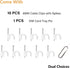 70PCS Cable Clips Set with 3M Adhesive and Nails, Upgraded Wire Holders for Cable Management, Desk & Wall Organizer for Ethernet, Car, Dash Cam, C...