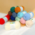 150g (3x50g) 3 Pieces of Mixed/Solid Color Crochet Knitting and Handicraft Yarn in Bulk, Fluffy and Soft, Worsted 100% Acrylic Yarn (Pure White&Li...