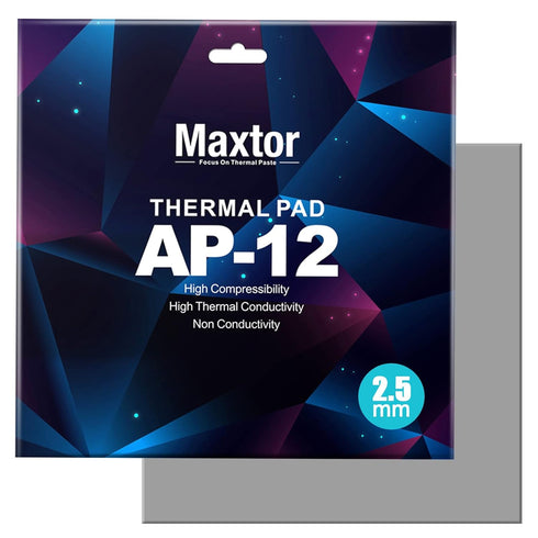 Thermal Pad 14.8 W/mK, 120x120x2.5mm(1 pcs) Silicone Thermal Pads Non Conductive Heatsink Cooling Pad, Highly Efficient Heat Resistant Soft Pad fo...