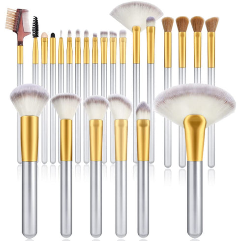 Make up Brushes, VANDER 24pcs Premium Cosmetic Makeup Brush Set for Foundation Blending Blush Concealer Eye Shadow, Cruelty-Free Synthetic Fiber B...