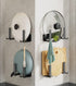 Wall-mounted Pot Lid Rack,Cutting Board Shelf,Self-adhesive Carbon Steel Pot Cover Storage Rack,2 Sets...