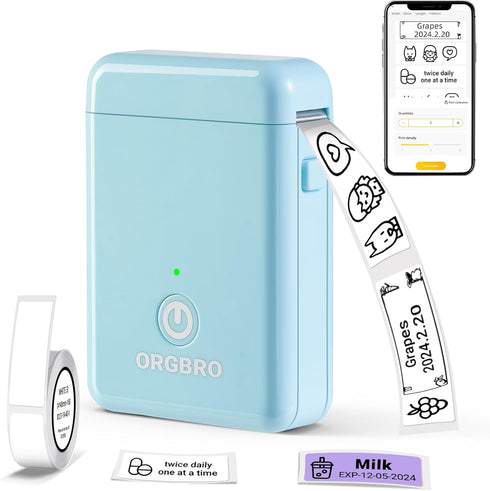 X1 Label Maker Machine with Tape, Portable Bluetooth Label Printer, Wireless Built-in Cutter Small Label Makers Handheld Sticker Maker with Multip...