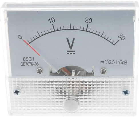 E-outstanding 85C1-50V Voltmeter Class 1.5 DC 0-30V Rectangle Analog Volt Voltage Panel Meter Gauge...