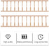 Veemoon 2pcs House Railing Furniture Props Decoration Fence Wooden Armrest Mini Decors/Doll Miniature for Role- Play Model: Handrails Small Dollho...