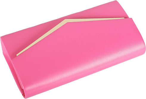 Women’s Evening Handbag Vegan Leather Ladies Envelope Clutch Classic Elegant Purse Bags...