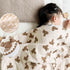 Baby Blanket Double Layer Cotton Muslin Thick Quilt Neutral 40x40Inch Soft Throw Blanket Bear Pattern...