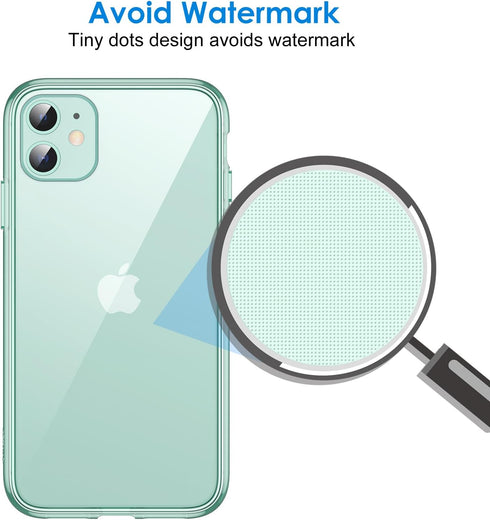 JETech Case for iPhone 11 6.1-Inch, Non-Yellowing Shockproof Phone Bumper Cover, Anti-Scratch Clear Back (Midnight Green)...