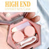 Contact Lens Case, Hexagon Sparkles Contact Lenses Cases with Mirror Remover Tool Tweezers Solution Bottle Portable Contacts Storage Container for...