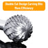 Double Cut Tungsten Carbide Carving Bits for Rotary Tool, 10 Pcs Rotary Burr Set with 1/8 inch Shank and 1/4 inch Grinding Head for DIY, Woodworki...
