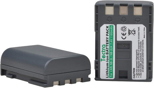 2-Pack NB-2L NB-2LH Battery + Rapid LCD Display USB Charger for Canon PowerShot G7 G9 S30 S40 S45 S50 S60 S70 S80 DC410 DC420 VIXIA HF R10 HF R100...