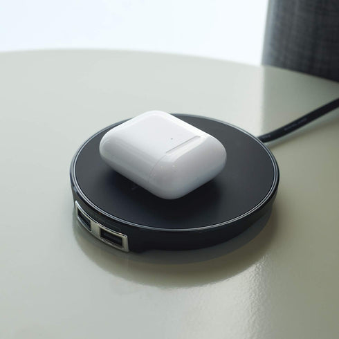 Brandstand | CubiePoint |10W Fast Charge Qi Wireless Charger | 2 USB Ports......