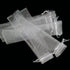 50PCS Drawstring Organza Folding Hand Fan Pouch Party Wedding Favor Bags (White)...