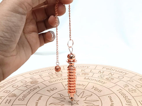 9 Isis Copper Metal Dowsing Pendulum – Energy Healing Tool for Reiki, Divination, Chakra Balancing & Spiritual Practices – Precision Radiesthesia ...