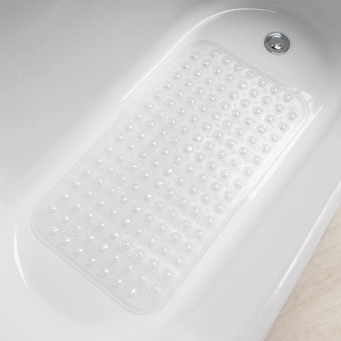 AmazerBath Bath Tub Mat, Medium Size 27.6 x 15 Inches Non-Slip Shower Mats with Suction Cups and Drain Holes, Bathroom Bathtub Mats Machine Washab...
