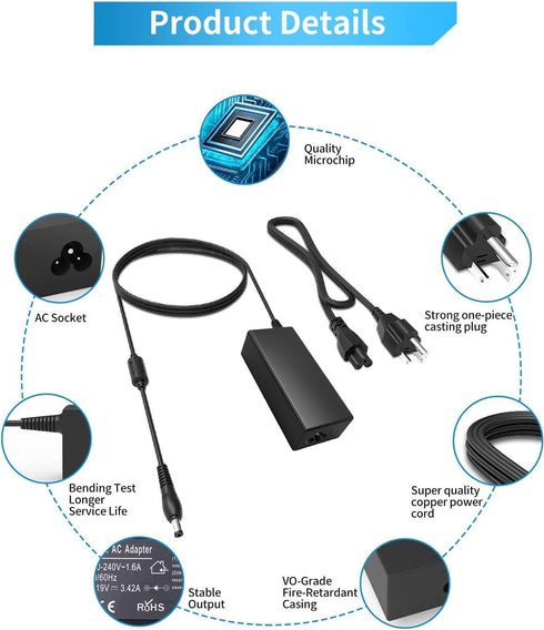 for JBL Xtreme 2 Charger Compatible with Xtreme Extreme Extreme 2 JBL Boombox Portable Wireless Speaker 19V Charger Replacement ?10FT?......