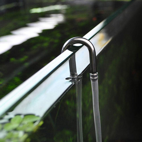 Maxmoral Aquarium U-Shape Connectors Stainless Steel Fish Tank Air Pump Accessories CO2 System U-Shape Tube Connector...