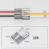 COB LED Light Strip Connectors 20pcs 8mm 2Pin Strip to Wires LED Tape Light Connectors,Transparent Solderless No Dark Area for LED Lights Connecto...