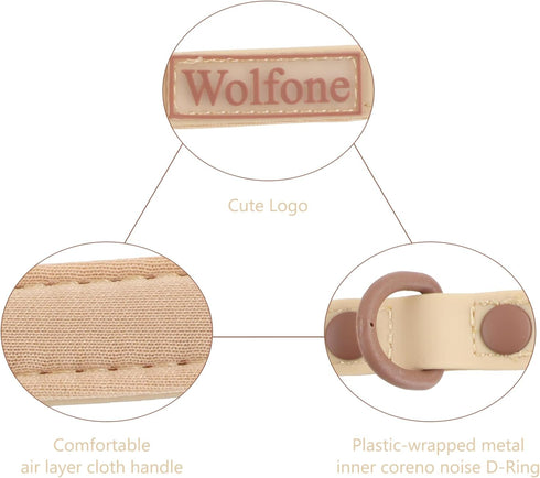 Waterproof Dog Leash Carabiner Leash for Dogs Soft Handle Easy Care 5ft*15mm*2.0mm Sand...