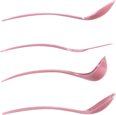 Reston Lloyd 100% Melamine Kitchen Utensil Set, Non Scratching Ladle, Spoon, Slotted Spoon & Spatula, Easy To Hold, Set of 4, Pink...
