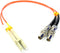 1ft Fiber Optic Adapter Cable LC (Male) to ST (Female) Multimode 50/125 Duplex...