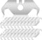 Utility Hook Blades Steel Hook Razor Blades Knife Blades for Roofing and Carpet with Plastic Box (90 Pieces)...