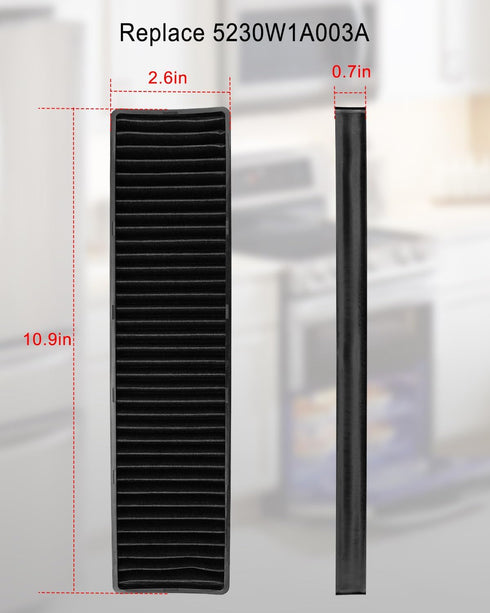2 Pcs 5230W1A003A Microwave Charcoal Filter Fit for LG Kenmore GE Microwave Air Filter Replace LMV1650ST LMV1650SW LMV2031BD LMV2031SB LMHM2237BD ...