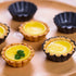 12 Packs Egg Tart Mold, Size 2.6 x 0.9inch, Cupcake Cake Muffin Mold Tin Pan Baking Tool, Carbon Steel...
