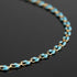 Gold Plated Brass Chains for Necklace DIY Jewelry Supplies, 2 Meters Light Blue Oil Drip Cable Bulk Chain Jewelry Making Supplies Findings...