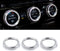 LECART Bling Car Accessories Fit for Volkswagen Arteon Altas Passat Tiguan Golf CC Glitter AC Knob Covers Auto Interior Decor Trims Metal Decals 3...