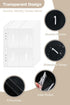 100 Envelopes Money Saving Challenge Budget Binder, 52 Week Money Binder for Cash Saving Budget Book with Pouches White...