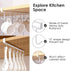 3pcs Mug Hooks Under Cabinet Mug Holder Rack,Drilling Free Coffee Cups Holder Hanger for Cups/Kitchen Utensils/Ties Belts/Scarf/Keys Storage,Fit f...