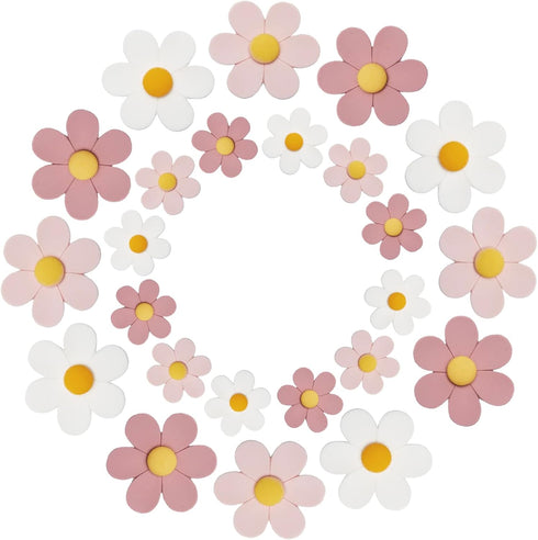 18 Pcs-flower refrigerator magnets, pink refrigerator magnets, cute whiteboard magnets, Girls Locker Magnets (18 Pcs - Pink-Flowers)...