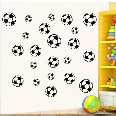 43 Pcs Soccer Stickers, Kids Soccer Ball Stickers Decals for Kids Room, Football Wall Decal Sticker Vinyl Art DIY Sticker for Boys Bedroom Playroo...