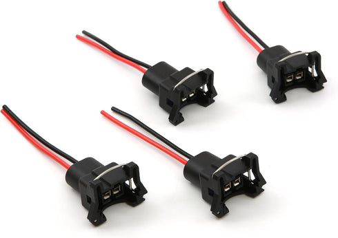 Fuel Injector Connector EV1 Type - 4 PACK Plug Clip Pigtail by Rotary13B1...