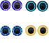 20 Pairs 18mm Owl Bird Glass Eyes for Art Dolls Sculptures Props Masks Fursuits Jewelry Making Taxidermy Flatback...