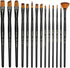 Paint Brushes Set, 14 PCS Artist Brush for Acrylic Oil Watercolor Gouache Artist Professional Painting Kits with Synthetic Nylon Tips...