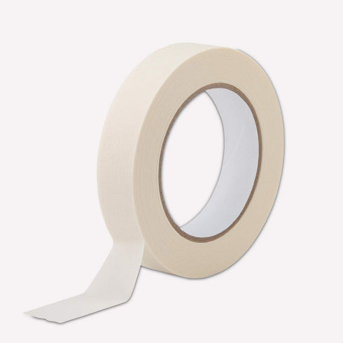 Lichamp Masking Tape 1 inch, 2 Pack General Purpose Beige Masking Tape White Masking Paper, 1 inch x 55 Yards x 2 Rolls (110 Total Yards)...