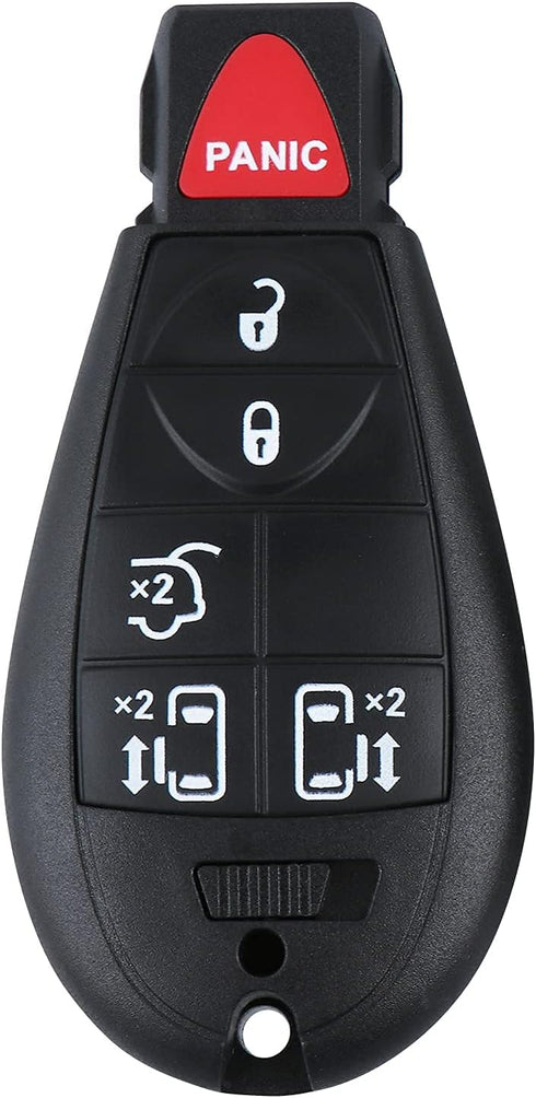 5+1 Buttons Car Keyless Entry Remote Control Key Fit for Dodge Grand Caravan 2008-2014?Chrysler Town and Country 2008-2015?M3N5WY783X? Pack of 2...