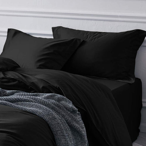 BEDSUM 100% Brushed Microfiber Standard Pillow Shams Set of 2, Super Soft and Cozy, Wrinkle, Fade, Stain Resistant 20x26 Oxford Pillowcases, 20x26...